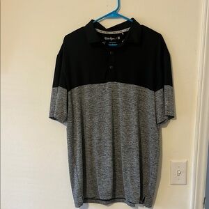 Black and Gray Men's Walter Hagen golf polo